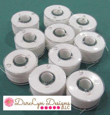 Class 15 FIL-TEC Polyester White Bobbins - Lot of 10